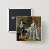David Garrick und Frau Pritchard 'im Button (Vorne & Hinten)