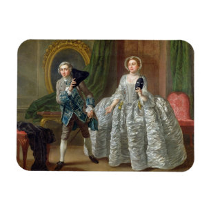 David Garrick und Frau Pritchard 'im Magnet