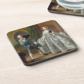 David Garrick und Frau Pritchard 'im Untersetzer (Linke Seite)