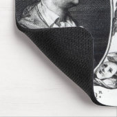 David Garrick und Shakespeare Mousepad (Ecke)