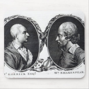 David Garrick und Shakespeare Mousepad