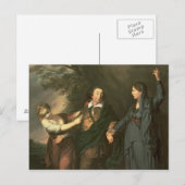 David Garrick zwischen den Muses of Tragedy Postkarte (Vorne/Hinten)