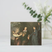David Garrick zwischen den Muses of Tragedy Postkarte (Stehend Vorderseite)