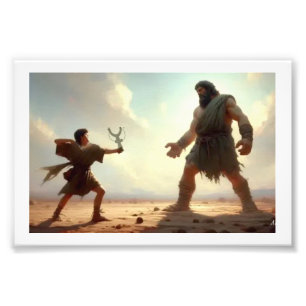 David gegen Goliath,  Fotodruck