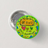 David gerbstadt, ist, Knopf, 3 Herzen nett, Button (Vorne & Hinten)