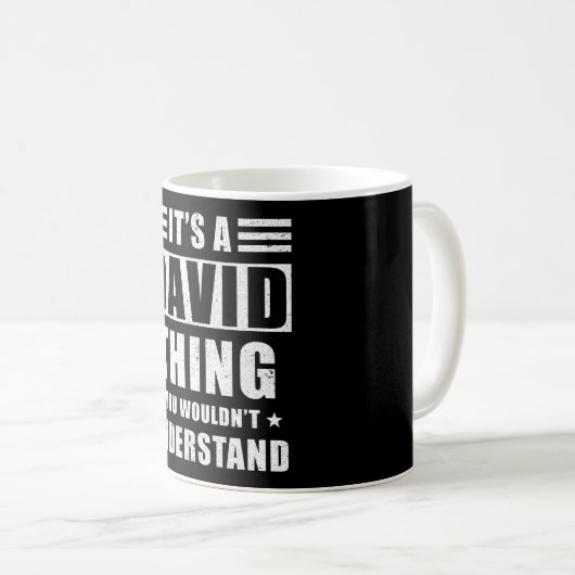 David Gift Kaffeetasse (VorderseiteRechts)