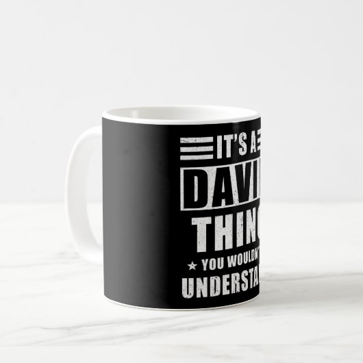 David Gift Kaffeetasse (Vorderseite Links)