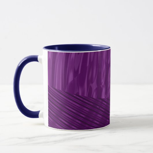 DAVID ~ GLOSSY 3D Glossy Lila Blue Tasse (Links)