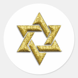 David Gold Star Runder Aufkleber