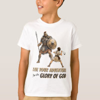 David & Goliath Christliches T-Shirt für Jungen