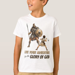 David & Goliath Christliches T-Shirt für Jungen