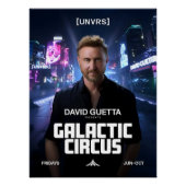  David Guetta - Galactic Circus - [UNVRS] Poster (Vorderseite)