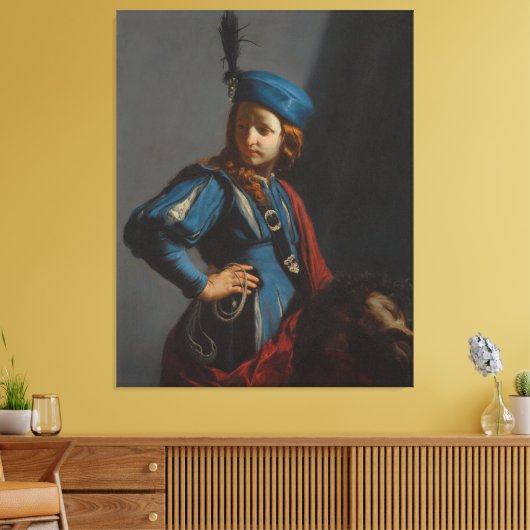 David Head Goliath Guido Cagnacci Malerei kann Leinwanddruck (Insitu (Wohnzimmer))