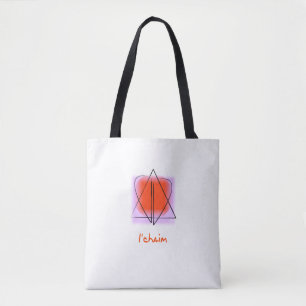 David/Heart l'chaim Shoulder Tasche