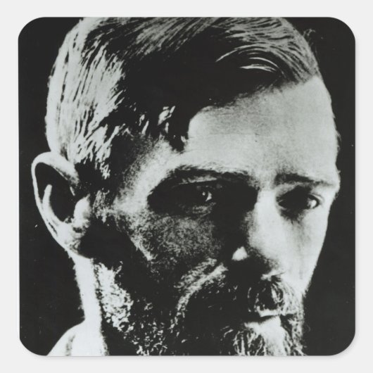 David Herbert Lawrence Quadratischer Aufkleber (Vorderseite)