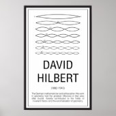 David Hilbert Poster (Vorne)