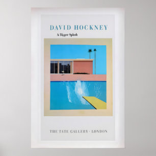 David Hockney 'A Bigger Splash' Vintage-Ausstellun Poster