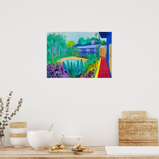 David hockney art poster (Küche)