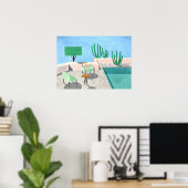 David Hockney-Gemälde Poster (Heimbüro)