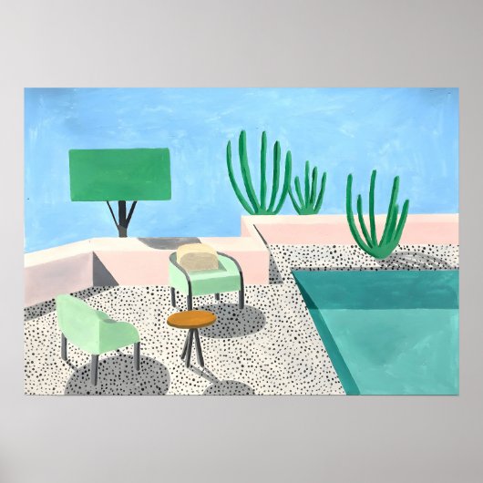 David Hockney-Gemälde Poster (Vorne)