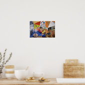 David Hockney Kunstmalerei Poster (Küche)