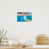 David Hockney Kunststil Poster (Küche)