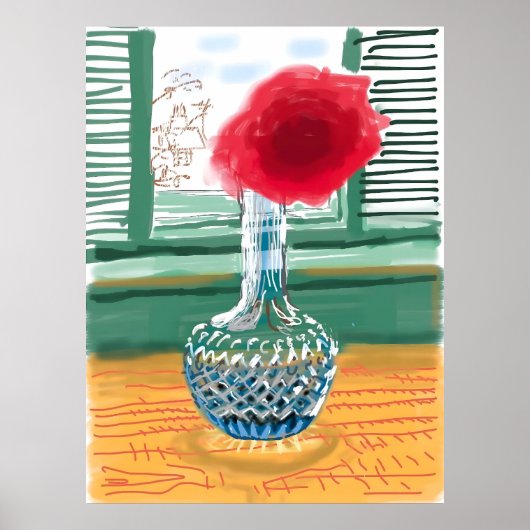 David Hockney Kunststil Poster (Vorne)