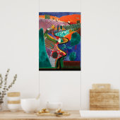 David Hockney Kunstwerk Poster (Küche)