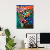 David Hockney Kunstwerk Poster (Heimbüro)