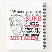 David Hume Notebook Notizblock (Rückseite)