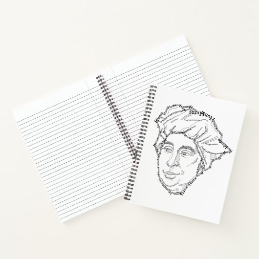 David Hume Notebook Notizblock (Innenseite)