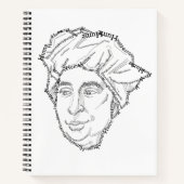 David Hume Notebook Notizblock (Vorderseite)