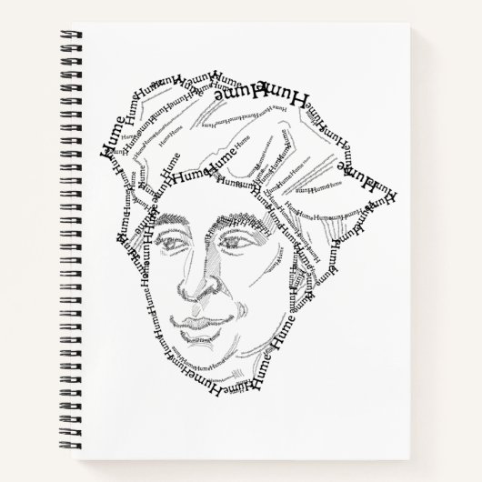 David Hume Notebook Notizblock (Vorderseite)
