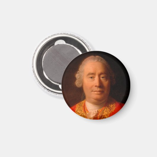 David Hume (Portrait von Allan Ramsay 1766) Magnet (Vorderseite/Rückseite)
