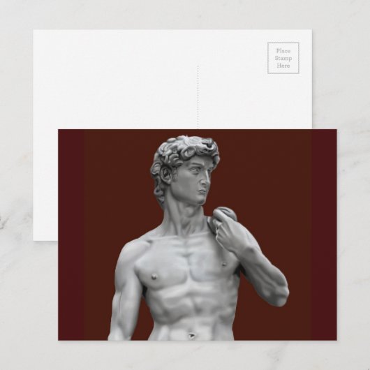 David Illustriert Postcard Postkarte (Vorne/Hinten)