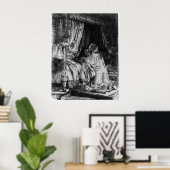 David im Gebet - Rembrandt - 1652 Poster (Heimbüro)