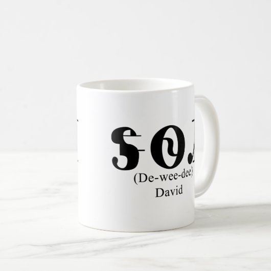 David in Cherokee Kaffeetasse (VorderseiteRechts)