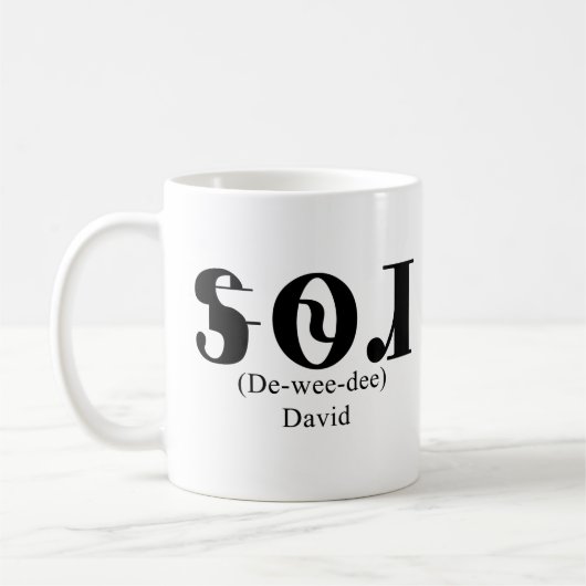 David in Cherokee Kaffeetasse (Links)