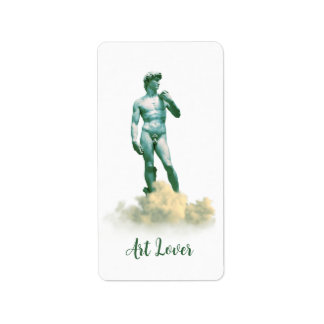 David in den Wolken Adressaufkleber