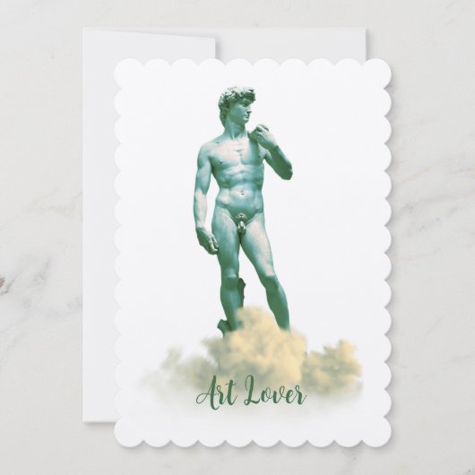 David in den Wolken Einladung (Vorderseite)