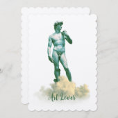 David in den Wolken Einladung (Vorne/Hinten)