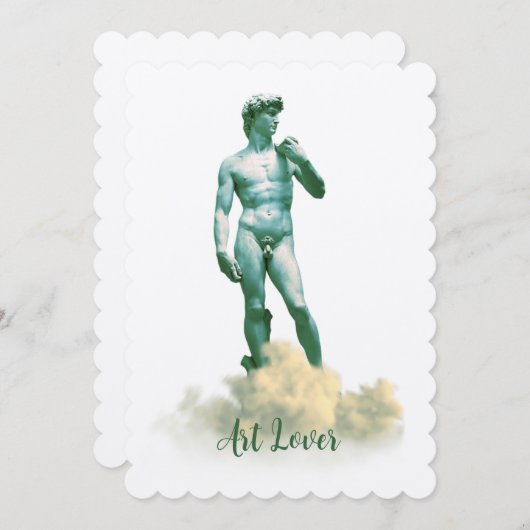 David in den Wolken Einladung (Vorne/Hinten)