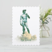 David in den Wolken Einladung (Stehend Vorderseite)