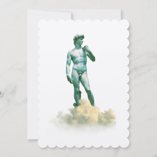 David in den Wolken Einladung (Rückseite)