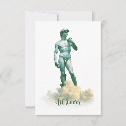 David in den Wolken RSVP Karte (Vorderseite)
