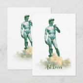 David in den Wolken RSVP Karte (Vorne/Hinten)