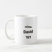 David in Three Scripts Kaffeetasse (Links)