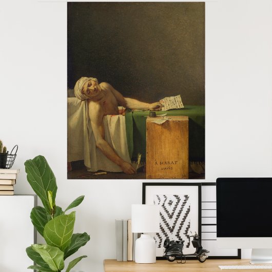 David ist der Tod des Marats Poster (Heimbüro)