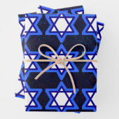 David Jewish Holiday Blue White Geschenkpapier Set (Beispiel)
