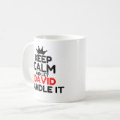 DAVID KAFFEETASSE (Vorderseite Links)